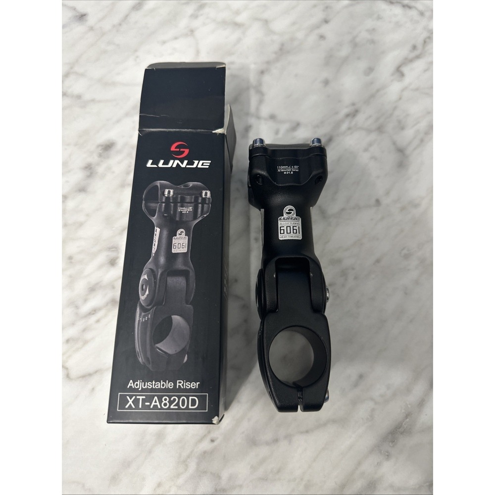 LUNJE Adjustable MTB Bike Stem, Aluminum‎ Alloy, Road Bicycle Stem, XT-A820D